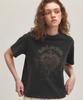 CPGN STUDIO More Love Pigment Crop Short Sleeve T-Shirt Smoke Black