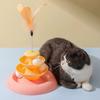 Interactive Cat Ball Toy with 3-Layer Tower Roller Tracks, Non-Slip Base, Exercise & Tease for Indoor Cats, Compatible with Kitten Play