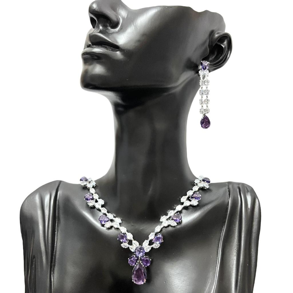 Elegant Water Drop Zircon Earrings for Women - Classic Bridal Wedding Jewelry