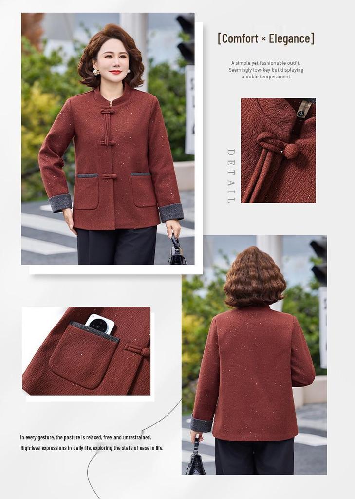 2026 Spring Jacket: Stylish Loose Outerwear for Middle-Aged Mothers