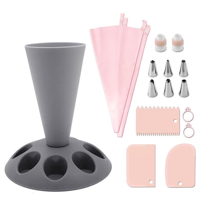 1 Set Piping Nozzle Storage Rack Piping Bag Tip Holder For Baking Cake Decorating Tool Kitchen Accessories Organizer