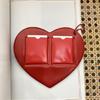 Acrylic Photo Frame Keychain Red Heart Photo Sleeve Backpack Pendant Decoration