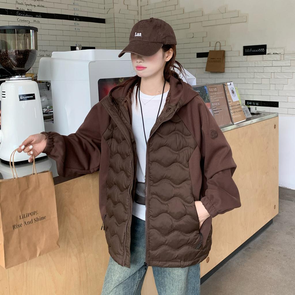 Down Cotton-padded Jacket Women's Short Winter New Hooded Little Loose Cotton-padded Jacket Cotton-padded Jacket