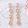 Rhinestone 2026 Stud Earrings Jewelry Crystal Party Earrings Pendant Happy New Year Earrings  Girls