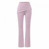 Pure Desire Style Sexy Slim Fit 2-Piece Set Long Sleeve T-Shirt Flare Pants / Midi Skirt Women