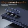 For Samsung Z Trifold Case Invisible Insert Card Slot Hinge Protection Refreshing Touch Anti-Fingerprint Phone Stand Cover