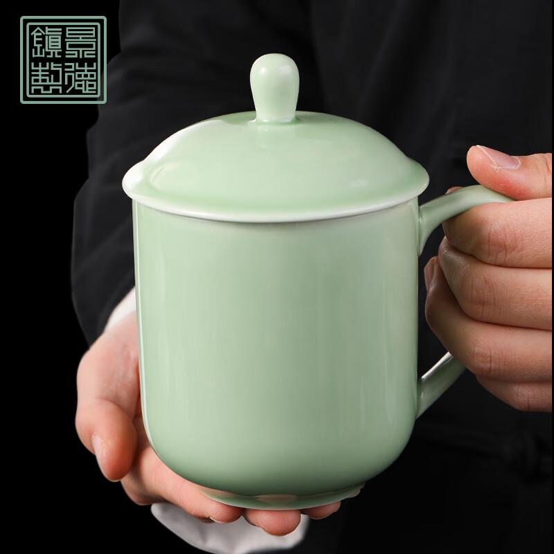 Mud Craftsman Jingdezhen Ceramic Covered Mug