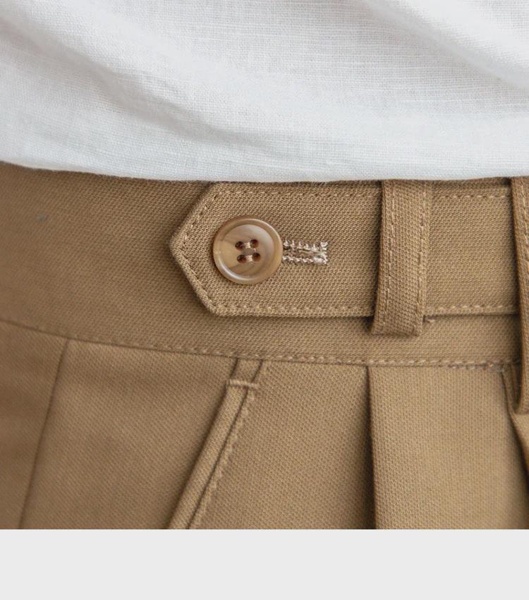 British Men's Casual Retro Anti-Wrinkle Nine-Point Trousers