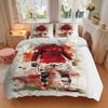 3Pcs Dynamic Soccer Player Artwork Bedding Sets For All Sizes New 3D Printed Bed Cover Comforter Duvet Cover Pillowcase Bedroom Decoration