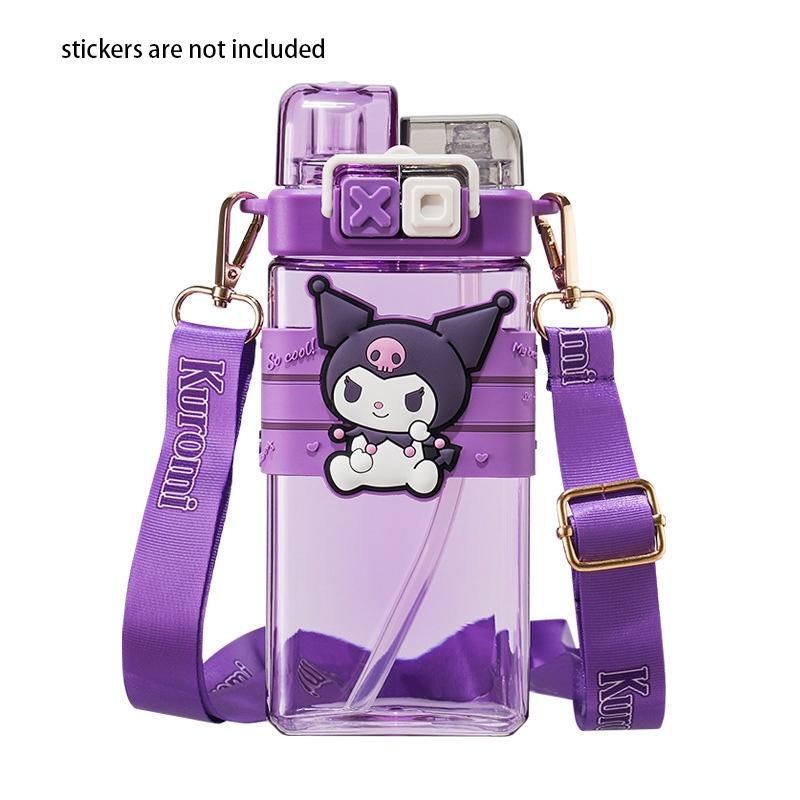 Wysokiej jakości butelka na wodę dla dzieci Kuroko na lato z pięknym wzorem i podwójną słomką