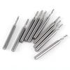 2Mm Single Flute Bits, 10pcs/Set Tungsten Carbide End Mill 1/8'' Shank Milling Cutter Single Flute Spiral Bit CNC Rotary Burrs Kit