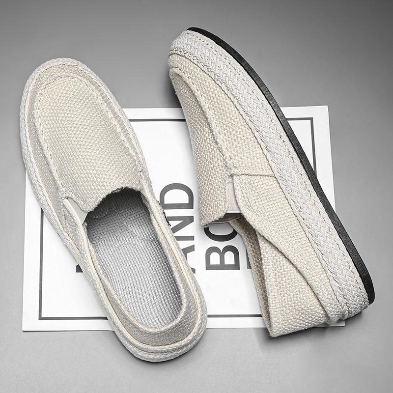 Fashion New Men's Canvas Breathable Espadrilles Shoes Casual Slip On Walking Sneakers Footwear Flats Zapatos Hombr