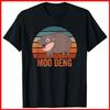 Moo Deng Baby Nijlpaard Dierentuin Baby Nijlpaard Vintage Zwart Katoenen T-shirt S-5XL
