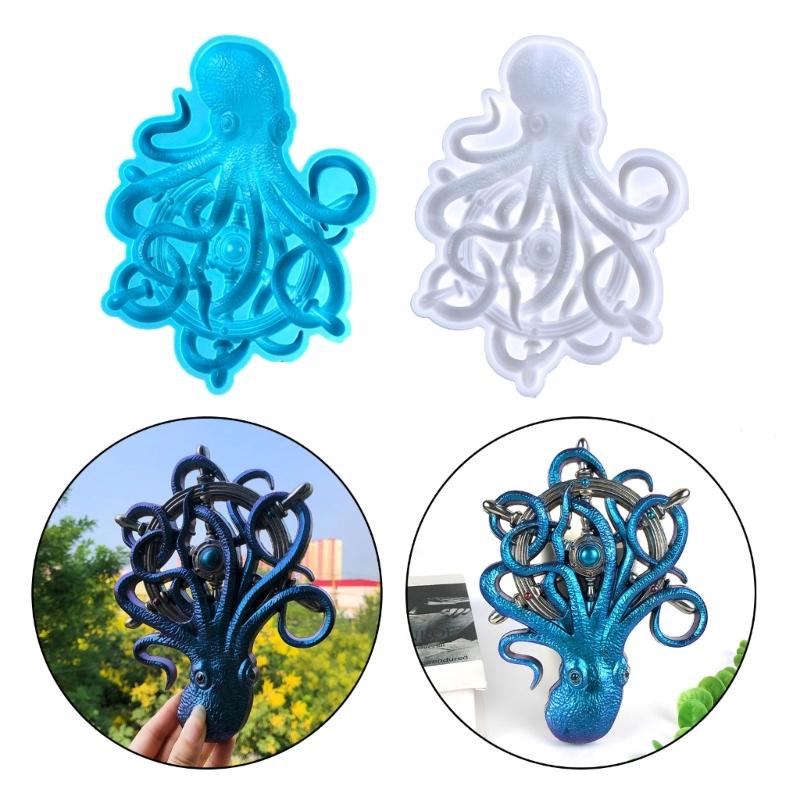 Quality Silicone Mold Soft Mould Creative Workshops Resin Moulds Easy To Clean and Store Creative Octopus Decorations
