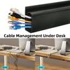 Channel Desk Cable Organizer Wire Management Accessories Network cable power cord Protecter No Drilling Under Desk Management Tray