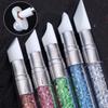 Double Head Silicone Nail Art Pen Carving Flower Sculpting Pen Adjustable Glue Stick Embossing Brush Professional Manicure Tools