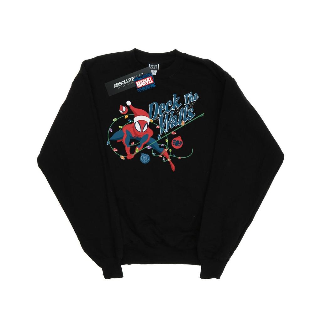 Marvel Mens Spider-Man Deck The Walls Sweatshirt