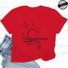 Sun Ocean Shirt Graphic Boho Summer T Shirts Trendy Beach Tee Cute Minimalist Summer T-Shirts Short Sleeve Trip Women's Shirts
