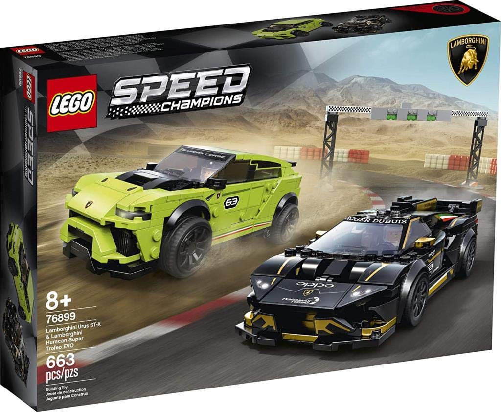 LEGO Campionul vitezei Lamborghini Urus Huracan Super Trofeo EVO 76899 ST-X &
