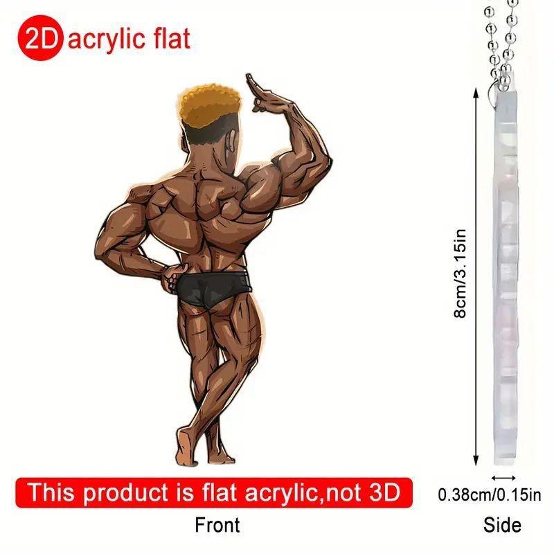 

Cheerful 2d Acrylic Car Pendant Fun Decorative Accessory For Your Car Interior And Backpack 2