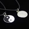 Yin Yang Pendant Necklace for Mens - Adjustable Cord Necklace