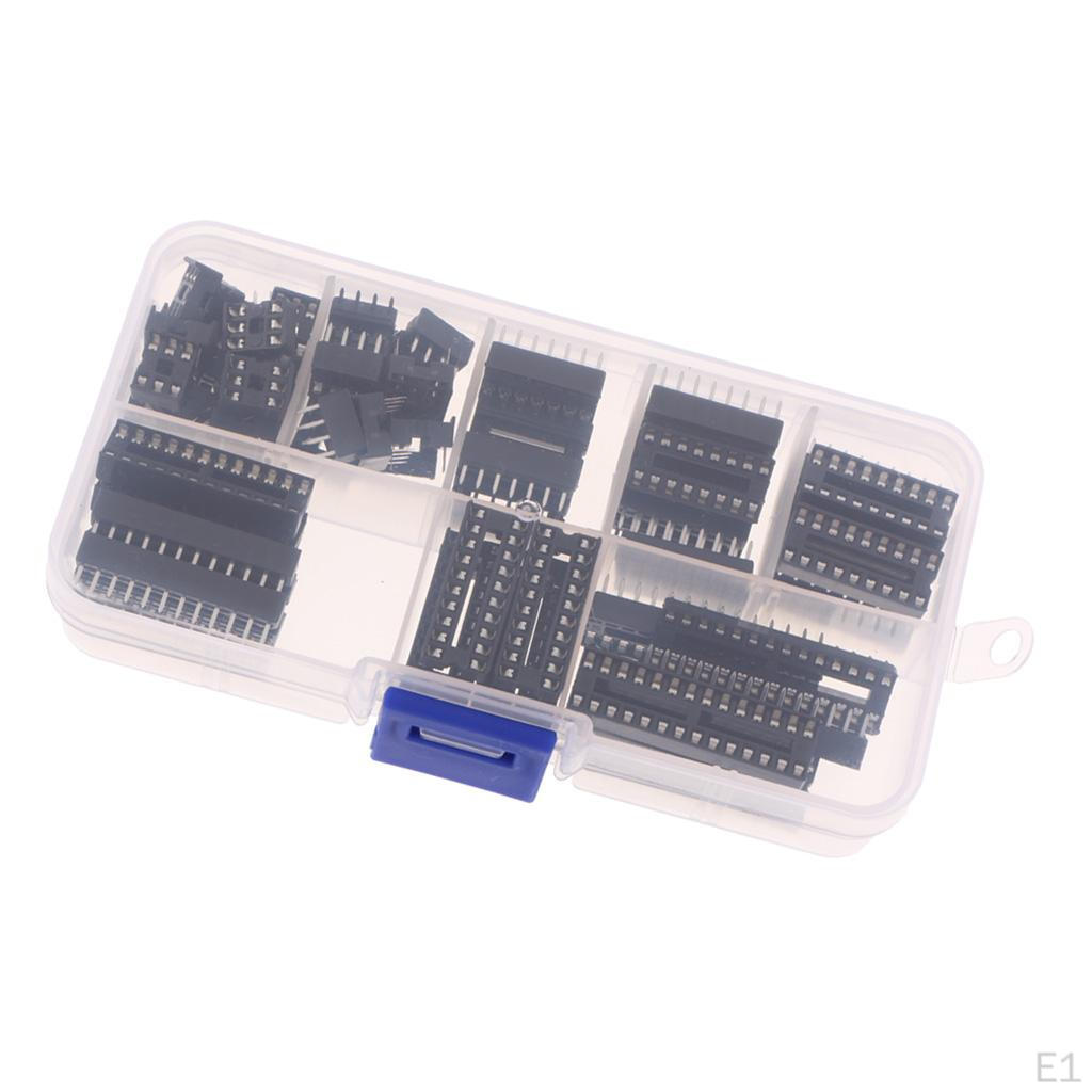 66Pcs DIL Sockets Adaptor Solder Type (6/8/14/16/18/20/24/2)