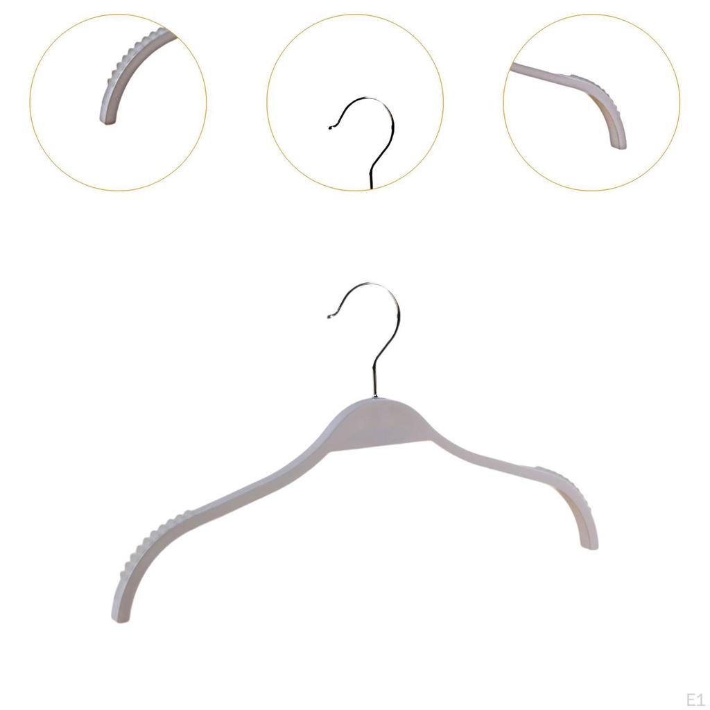 20 Pieces Clothes Hangers 15" Dry Wet for Pants Dress Shirts White