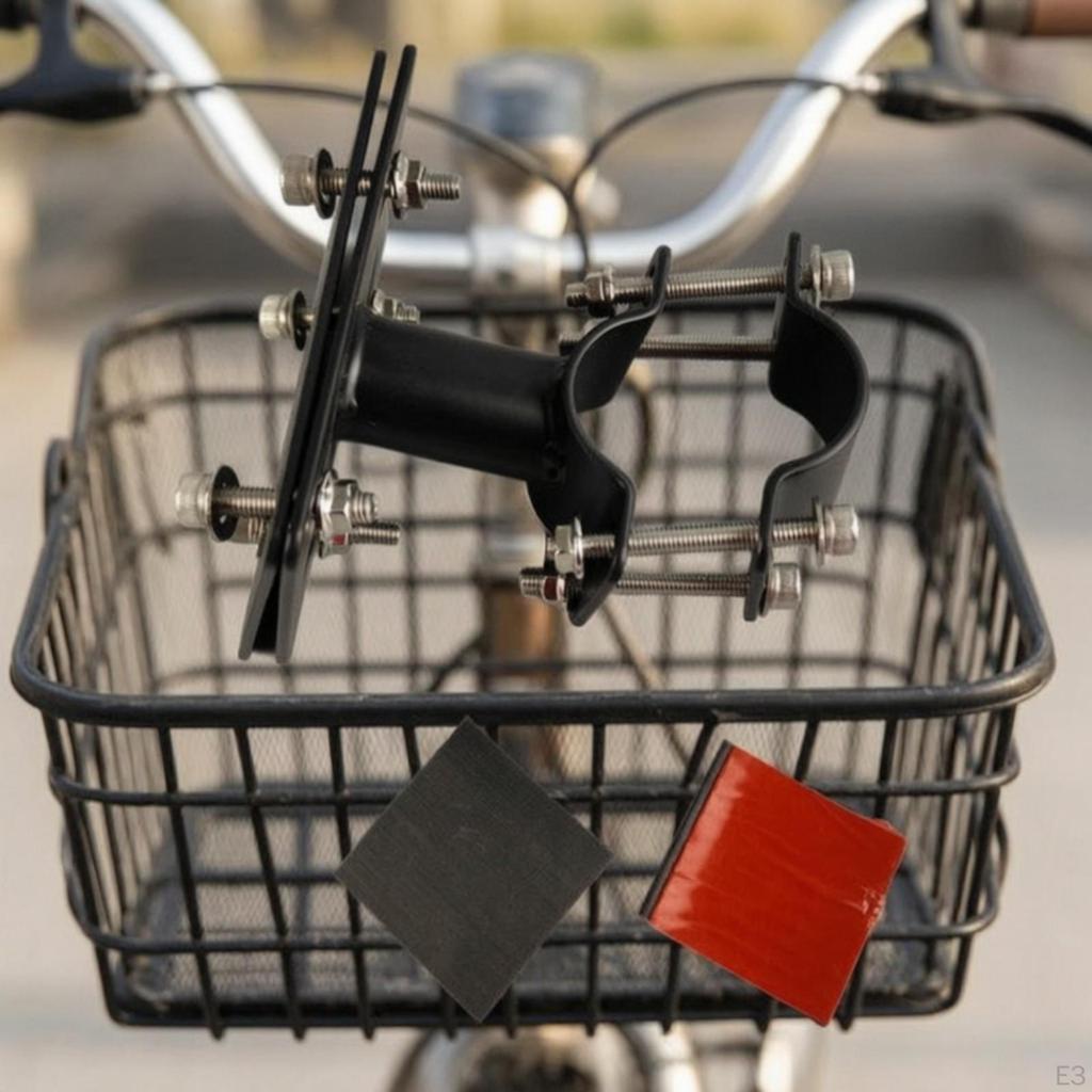 Front Basket Support Bracket Sturdy for Cyclists, Commuters