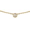 DAmour Series Delicate Layered Single Diamond 18K Gold Necklace Women Necklace B7224517