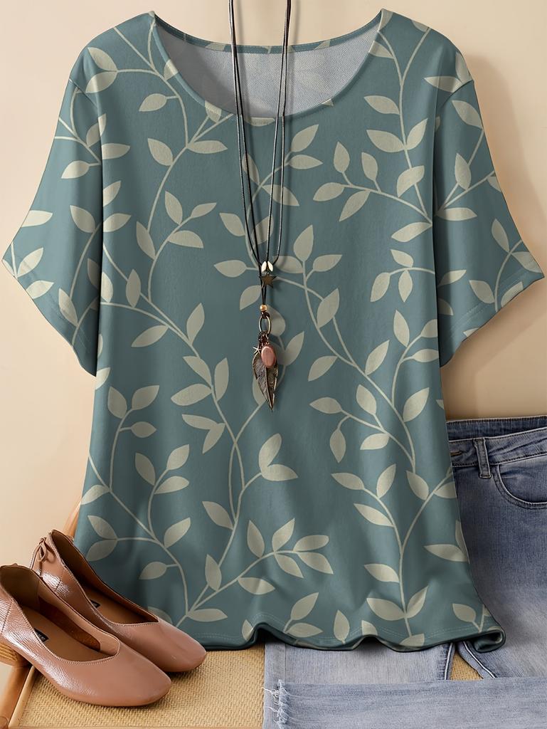 Vintage Women's Casual Loose T-Shirts Printed T-Shirt Fashion Tops Short Sleeves Tees O-Neck Oversized T-Shirt Female Clothing