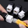 1-5PCS Super Six-category Network Module CAT6A No-print and Non-blocked RJ45 Information Network Module Cat6A Modular Receptacle