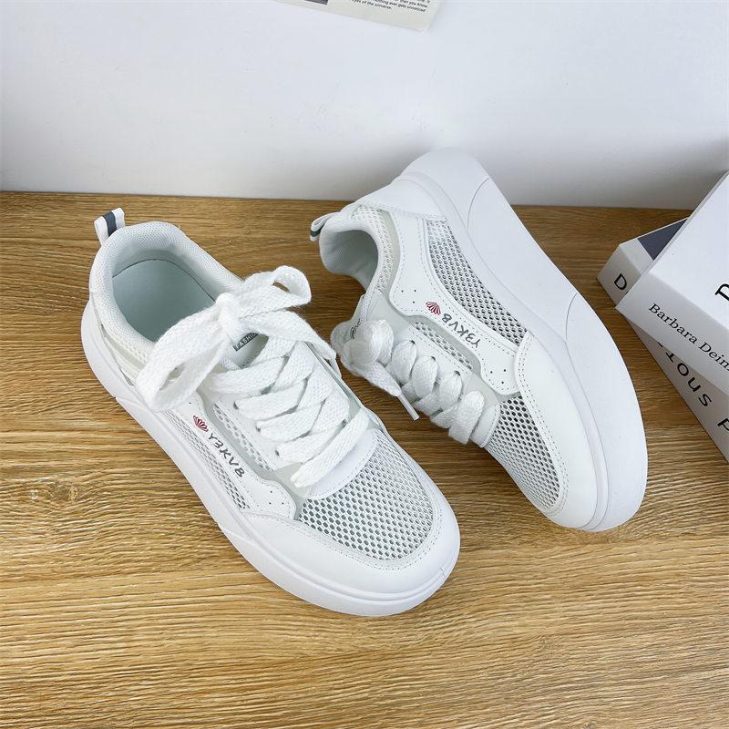 

Platform white shoes women s 2025 summer new student versatile sports shoes lightweight mesh breathable casual board shoes tide 35