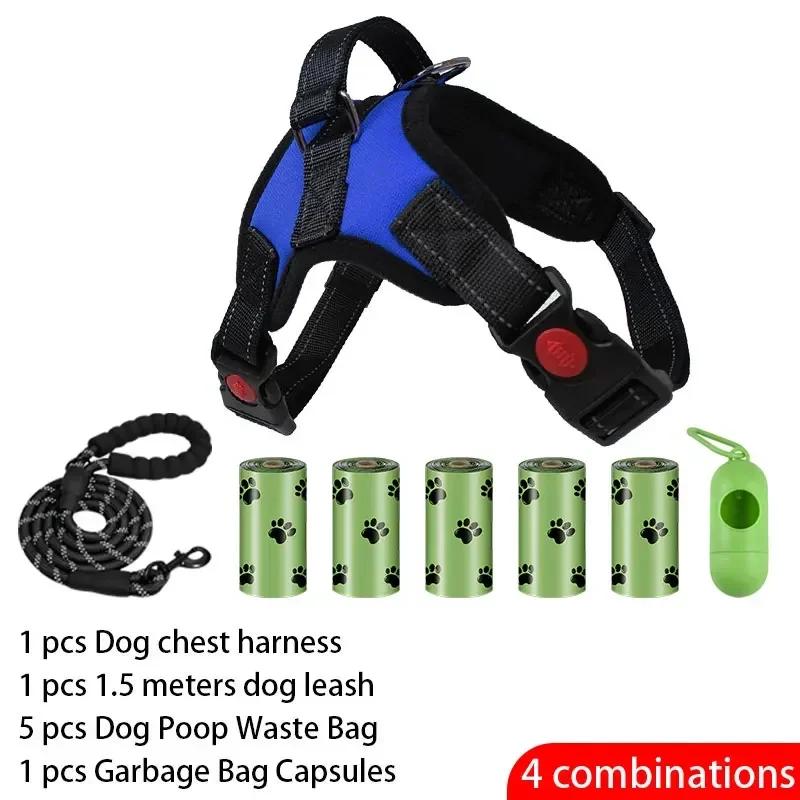 Dog Harness Leash Set Adjustable Pet Chest Strap For Small Medium Dogs Outdoor Dog Walking Chest Strap Pets Supplies