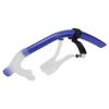 Swimming Snorkel Reduced Drag Silicone Swimming Breathing Tube with Adjustable Head Brace for Snorkeling Diving