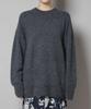 Nano Universe Waschbarer Fuchswolle Rundhals Weit gestrickter F Pullover, Damen, 037, Elfenbein, 669-5222309
