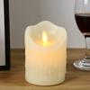 Electronic Candle Lights Simulation Of Plastic Candles Wedding PartyBirthdayDecorations Family OrnamentsDecorations 3-piece Set