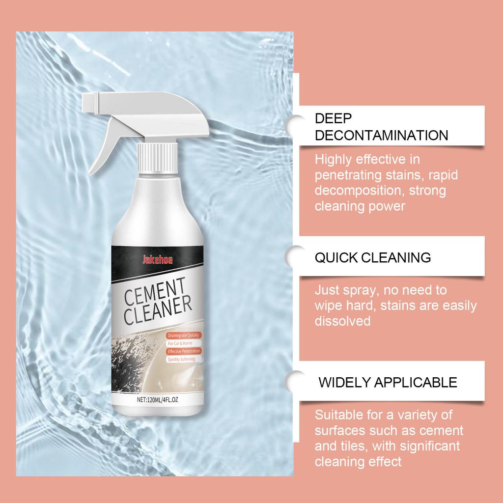 Jakehoe Water-based Cement Cleaner Powerful Tile Grout And Concrete Floor Cleaner 120ml