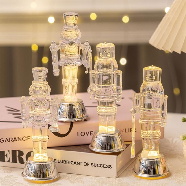 Christmas Gift LED Lighted Nutcrackers Soldier Decoration For Festives Home Party Office Desk And Retail Stores Display