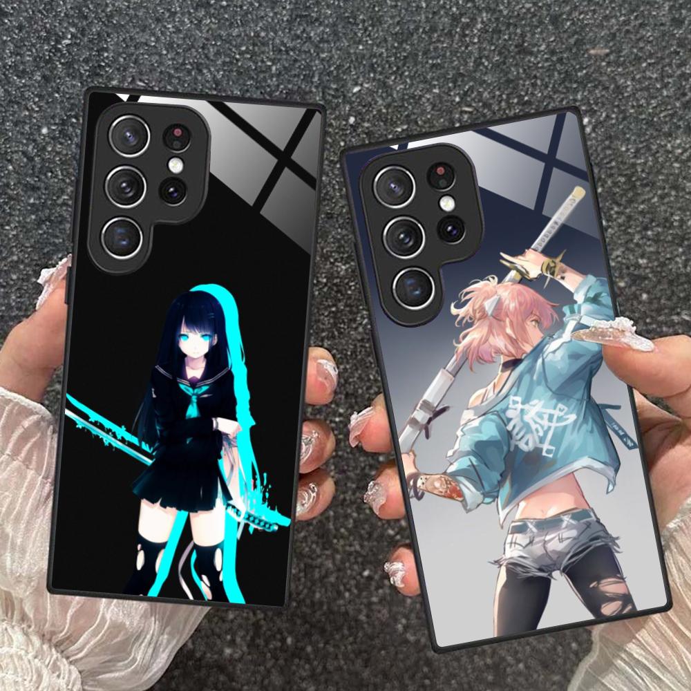 Anime-Mädchen Handyhülle für Samsung Galaxy S26 S25 S24 S23 S22 S21 S20 Note20 Plus FE Ultra Glas Bunte Hülle