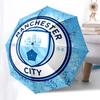 Manchester City, Badge Automatic Opening and Closing, 8 rib Structure Portable Umbrella, Suitable for Men and Women in All Seasons  Perfect
