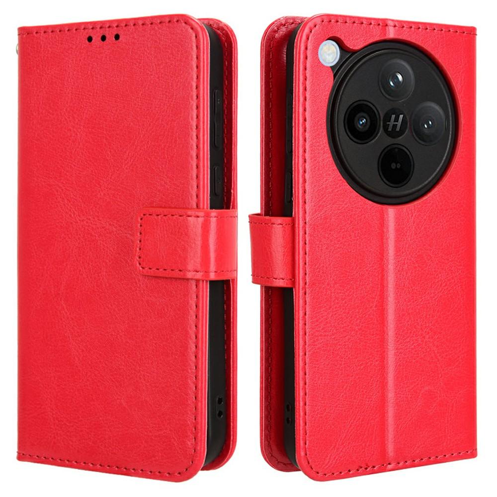 Dla Oppo Find X8 5G Etui Tekstura Crazy Horse PU Skóra Pokrowiec Portfel na Telefon