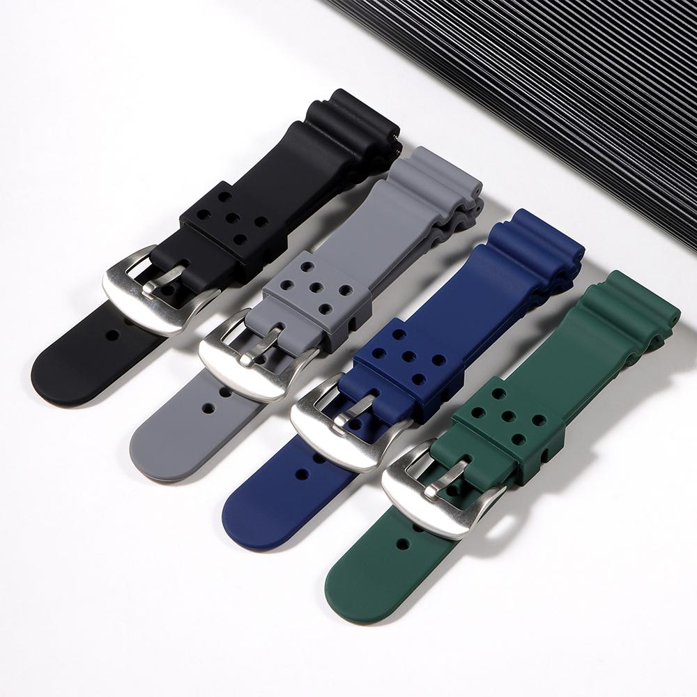 Silicone Strap 20mm 22mm Watchband Water Resistant Strap for Men Women for Seiko No.5 SKX007 SKX009 for Seiko Prospex SRP777J1