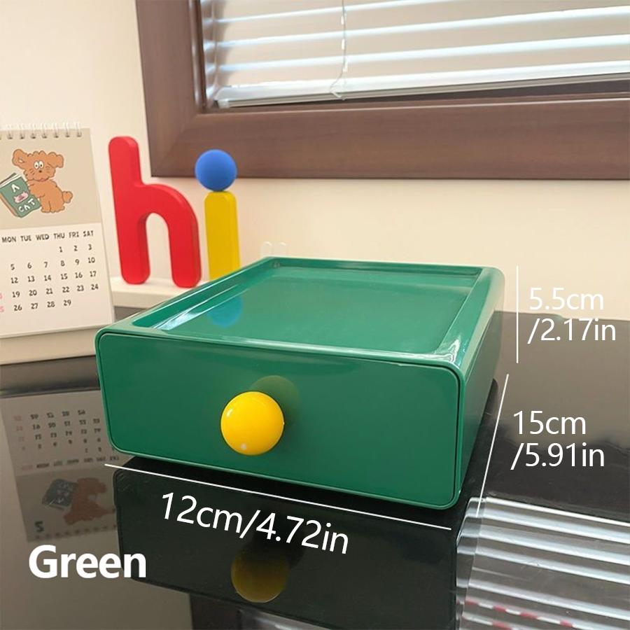 Dopamine Storage Box Household Miscellaneous Items Office Desk Multifunctional Storage Desktop Dustproof Drawer Stackable Design