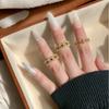 Light Luxury Niche Heavy Industry Color Zircon Retro Hollow High-End Court Style Personality Temperament Ring