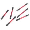 6 Stück RC Auto Lenkstange Aluminiumlegierung Ersatzteil Lang Kurz RC Spurstangen Set für Traxxas Slash