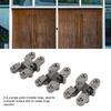 3 Pcs 43mm Mini Door Lock Hinges Invisible 180 Degree Zinc Alloy Cross Hinge For Cabinet Jewel Box