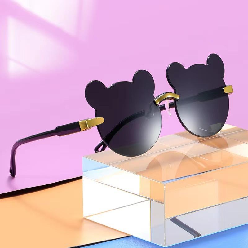Bear Shape Children Glasses Kids Sun Sunglasses Trendy Girls Cartoon Eyeglasses Shades Boys Cartoon Sunglasses Lentes