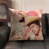 Singer HHarry Music Cushion Cover Natural Linen Organic Fabric DoubleSided Printing Sofa Home Decor Gift Pillow Case