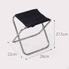Camping Stool Folding Fishing Chair Foldable Small Adults Seat Camp Saddle