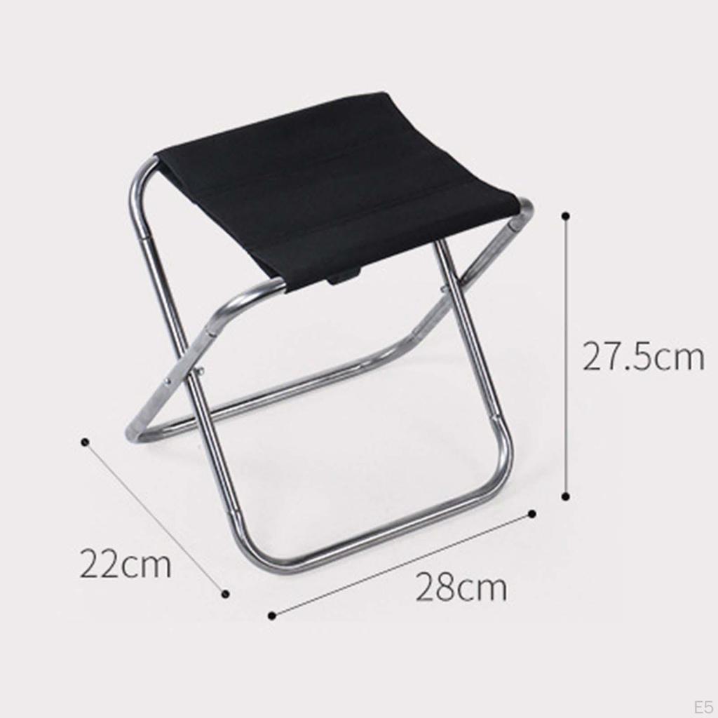 Camping Stool Folding Fishing Chair Foldable Small Adults Seat Camp Saddle